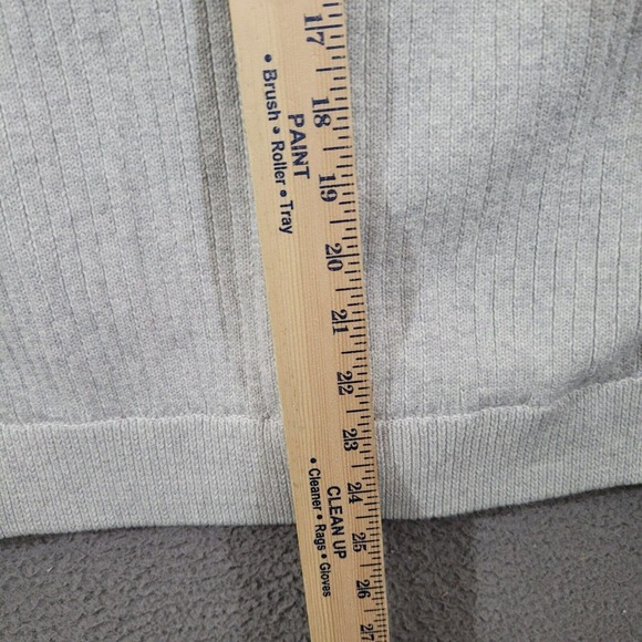 Angelo Litrico Sweater Mens Large Gray Full Zip Mock Neck Crafted Goods Dadcore - Picture 8 of 11